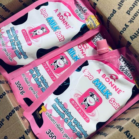 2x A Bonne Spa Milk Salt Moisturizing Whitening Smooth and Baby Skin (350g) - Picture 5 of 5